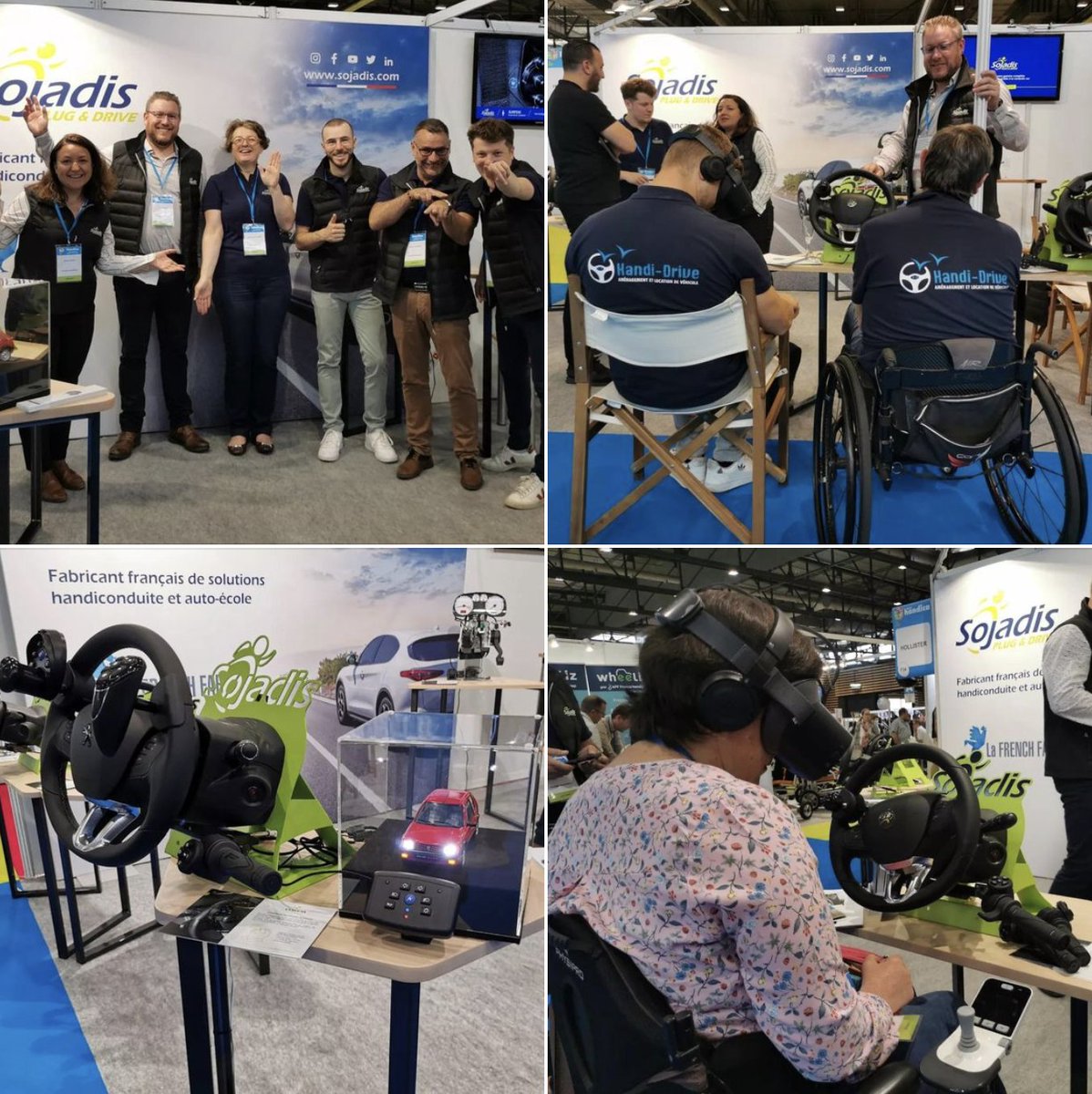 Au <a href="/SalonHandica/">Salon Handica 2013</a> de #Lyon, les utilisateurs et ergothérapeutes ont pu découvrir et apprécier nos solutions #handiconduite.
Les nouveautés du stand ont aussi attiré les curieux :
🚗 Présentoir avec la Peugeot 205 multiplexée
📷 Expérience immersive 360°