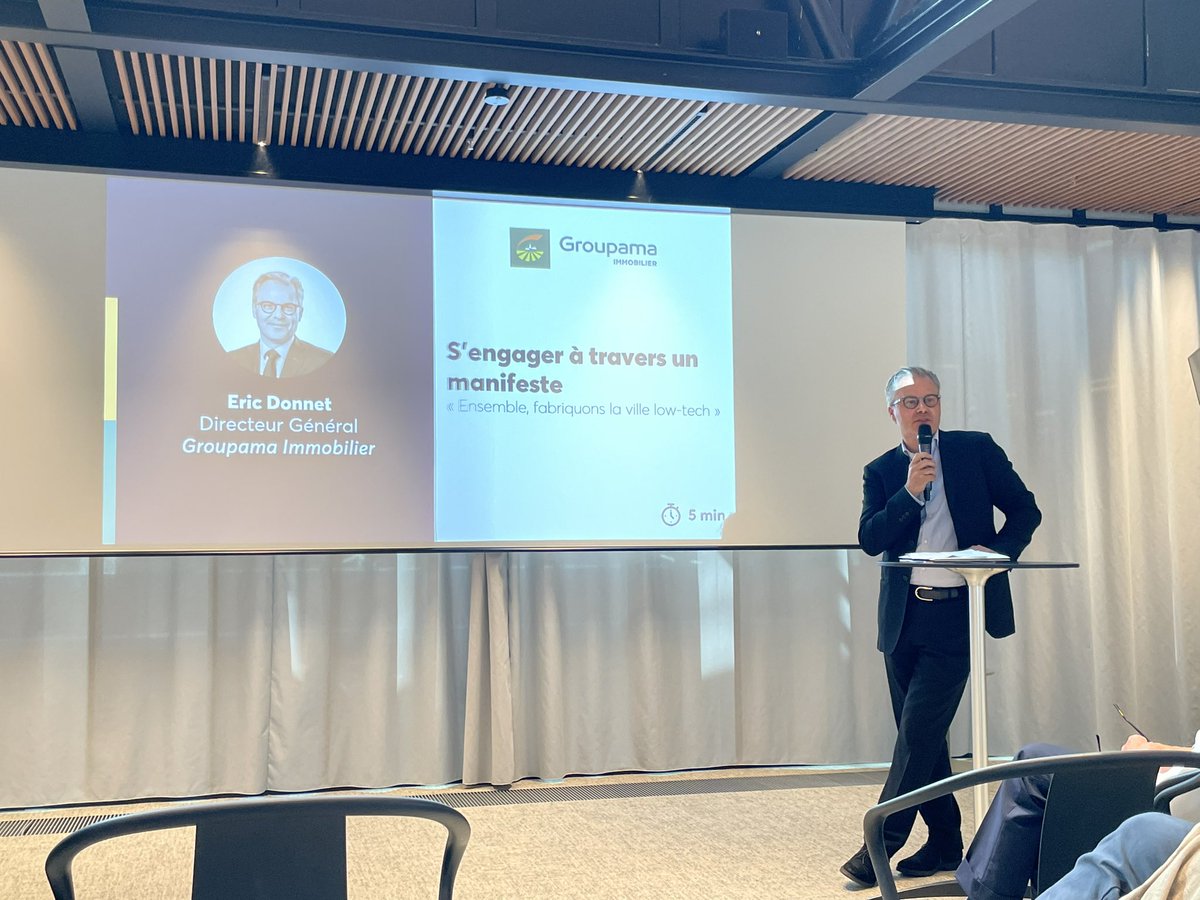 Ensemble, fabriquons la ville low tech. <a href="/GroupamaImmo/">Groupama Immobilier</a> est fier de s’engager à travers le manifeste pour une transition urbaine low tech. @UrbanLabParis <a href="/Paris_and_Co/">Paris&Co</a>