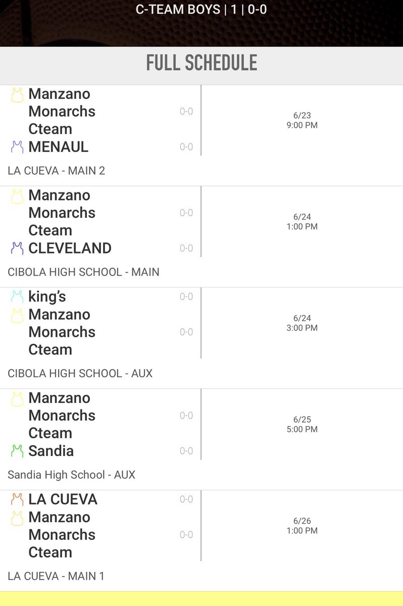 This weekend team camp schedule in Albuquerque!!