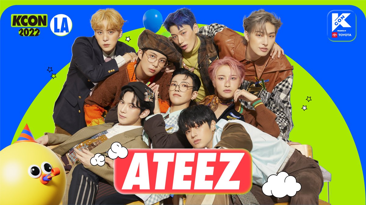 kconusa's tweet photo. Revealing KCON 2022 LA's 2nd LINEUP artists!

🥳 Let's have fun with 👉 @ATEEZofficial

#KCON #KCONUSA #KCON2022LA #ATEEZ #에이티즈 https://t.co/Pp5JmNQSyI