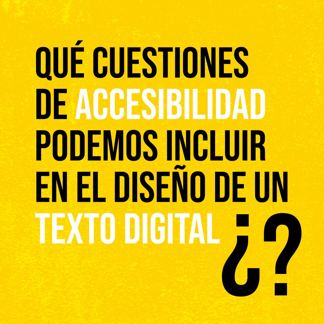 CitepUBA's tweet photo. Compartimos otras de las ideas trabajadas durante el #TallerDeProducción #ElTextoDigital
👉¿Qué cuestiones de accesibilidad podemos incluir en un TEXTO DIGITAL?
@marianaipellegrino @genismoon
(María Eugenia Orzanco)
#TextosDigitalesTIPS #Citep2022 https://t.co/OCoRajiD9a
