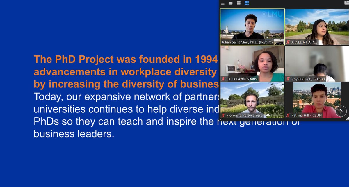 ThePhDProject (@thephdproject) on Twitter photo Thanks to <a href="/riordanprograms/">The Riordan Programs</a> for inviting us to speak with 40 undergrad students for its College-To-Career Program! Spreading the word about #ThePhDProject & hearing from our panelists. <a href="/jsc_phd/">Julian K. Saint Clair</a>, <a href="/FlorencioPortoc/">FFPS</a> & Dr. Porschia Nkansa. #phdlife Thanks to <a href="/riordanprograms/">The Riordan Programs</a> for inviting us to speak with 40 undergrad students for its College-To-Career Program! Spreading the word about #ThePhDProject & hearing from our panelists. <a href="/jsc_phd/">Julian K. Saint Clair</a>, <a href="/FlorencioPortoc/">FFPS</a> & Dr. Porschia Nkansa. #phdlife