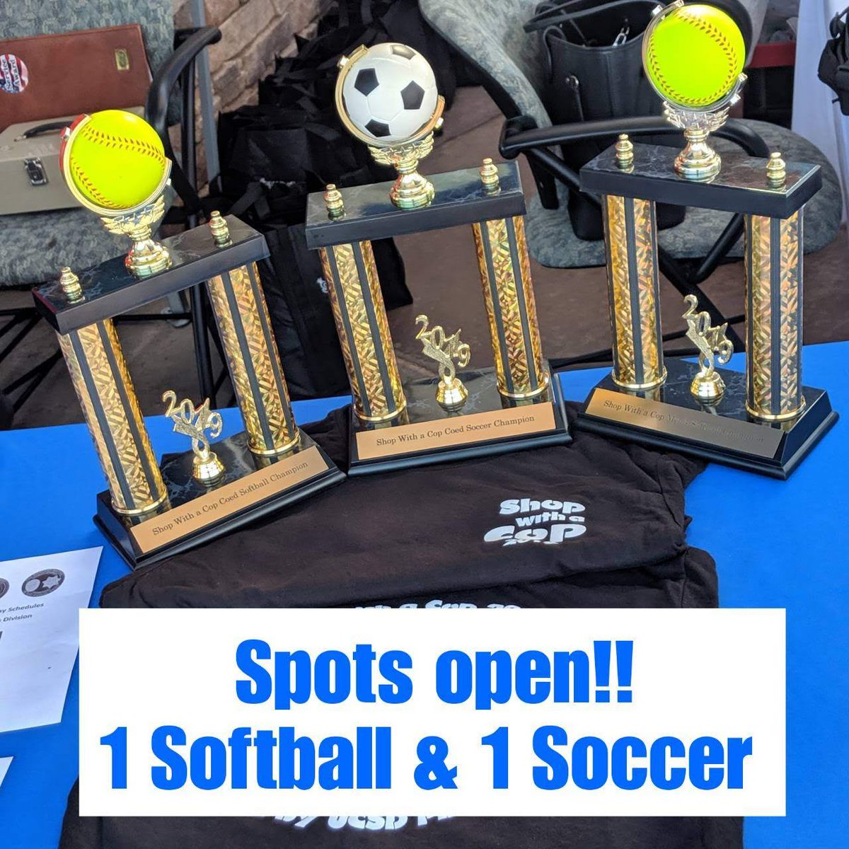 sdswac's tweet photo. This is not a drill! There's a spot for each tournament open. Round up your department and contact Keeley to snatch up the spot. https://t.co/wWkTxcW8ga