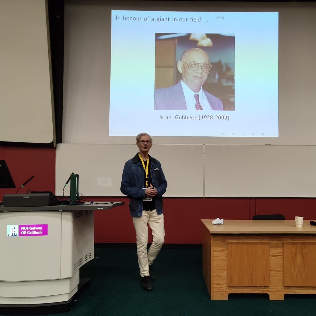 Paul Van Dooren delivering Israel Gohberg ILAS-IWOTA Lecture at <a href="/ilas2020/">ILAS2022_Galway</a>