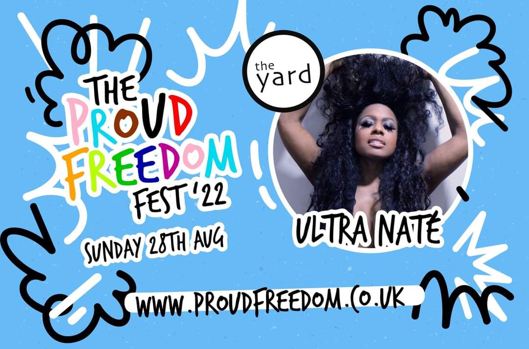 SUNDAY PROUD FREEDOM ANNOUNCEMENT! 💫 Ultra Naté 💫 🎵 Cause you're free to do what you want to do 🎶 Best known for 'Free' and it's many hit remixes, 'Found A Cure', & more! Get your discounted Early Bird Tickets now before they sell out! proudfreedom.co.uk