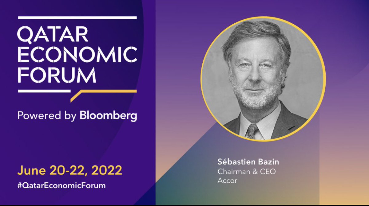 Travelling this summer? Or does a staycation sound better? Am talking tourism and hospitality with the CEO of @accor, Sebastian Bazin at #qatareconomicforum by @bloomberglive in Doha. Share your travel plans!