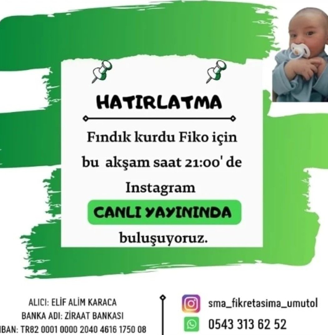 21:00'de Instagramda canlı yayında buluşalım.

Sen yoksan bir eksiğiz 👶🏻

Bugün sen de bize umut ol🌱

#sma #smatype1 #zolgensma #zolgensmatürkiyeyegelsin #zolgensmaparajoaoguilherme #keşfet #keşfetteyiz
#sma #smatip1 #zolgensma  #hayatol #yardim #destek #evlatanne
