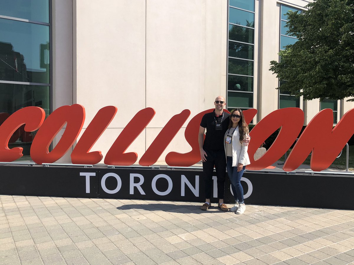 Day 1 <a href="/CollisionHQ/">Collision Conf</a> #TO #startups #tech <a href="/katherina_uribe/">Katherina Uribe</a>