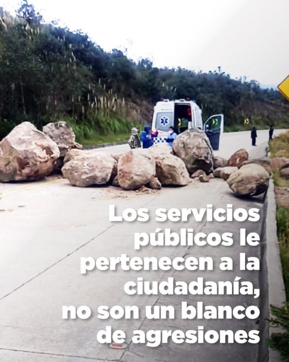 ECU911Quito's tweet photo. Los servicios públicos son tuyos, destruirlos es afectar el derecho de acceder a ellos. 

La vida y tu entorno merecen respeto. 

#NoPodemosParar https://t.co/UcAJIyOgtB
