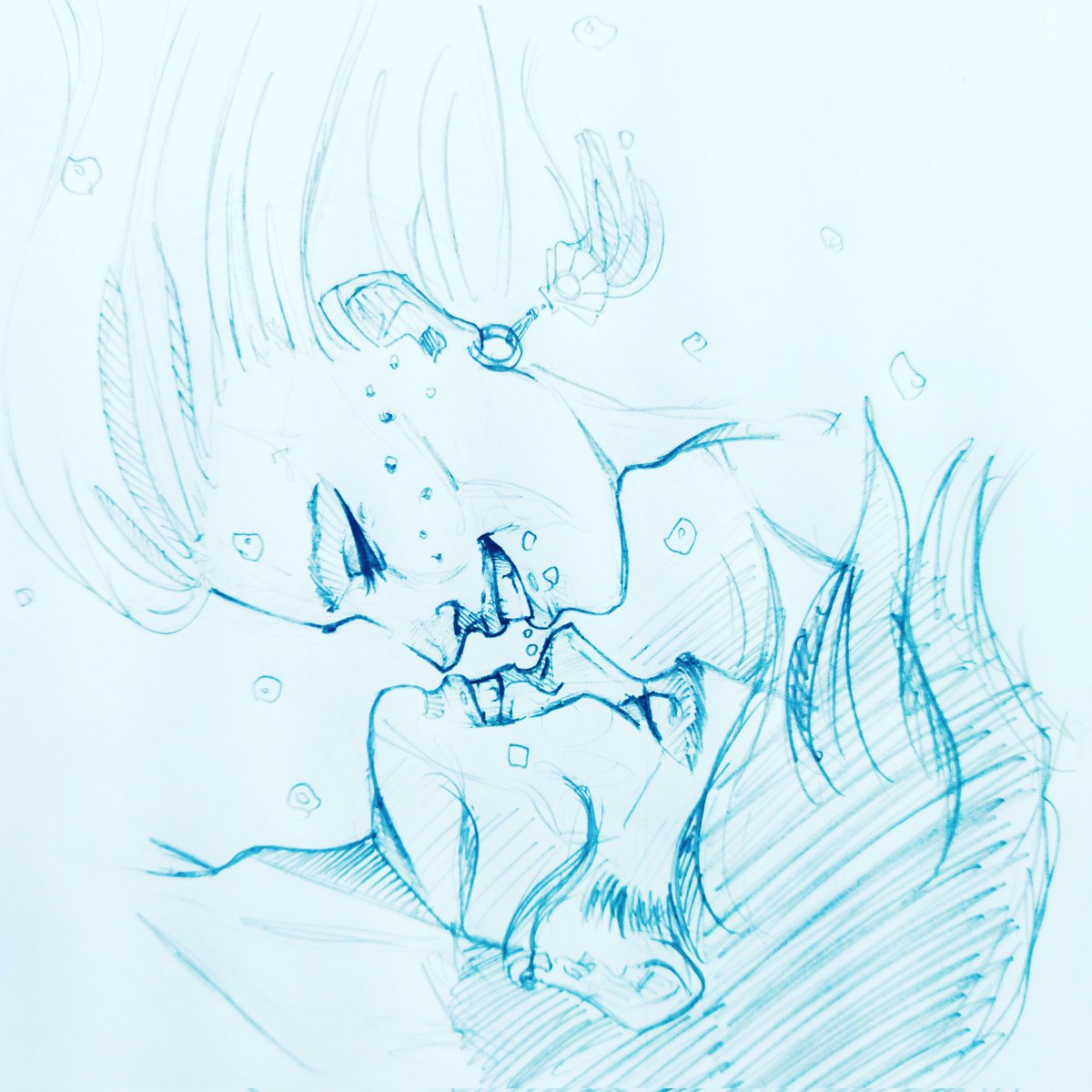 I want to sink with you in the deep darkness, there where the heart of the sea lay