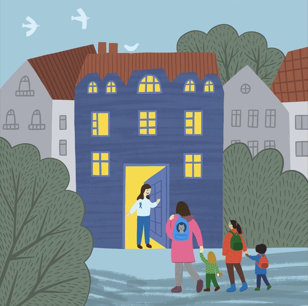 IMorykvas's tweet photo. Ruff over our head - is so important! Illustration for UNHCR Refugee Agency for World Refugee Day 2022 #UNHCR #WorldRefugeeDay https://t.co/fn0Y0wzRsU