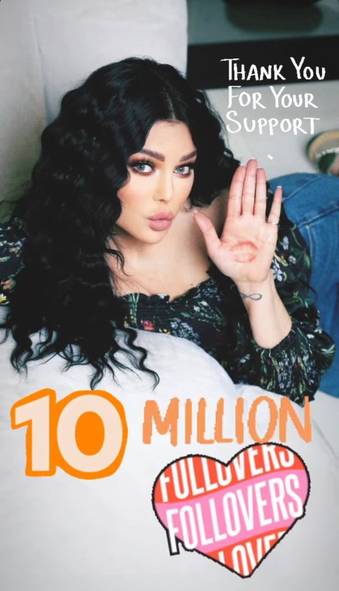 الفنانه🎤 #هيفاء_وهبي 🎶
 تحتفل🎉
 ب 10 مليون متابع👥
 عبر #انستيجرام 📷
@HaifaWehbe 😍
️