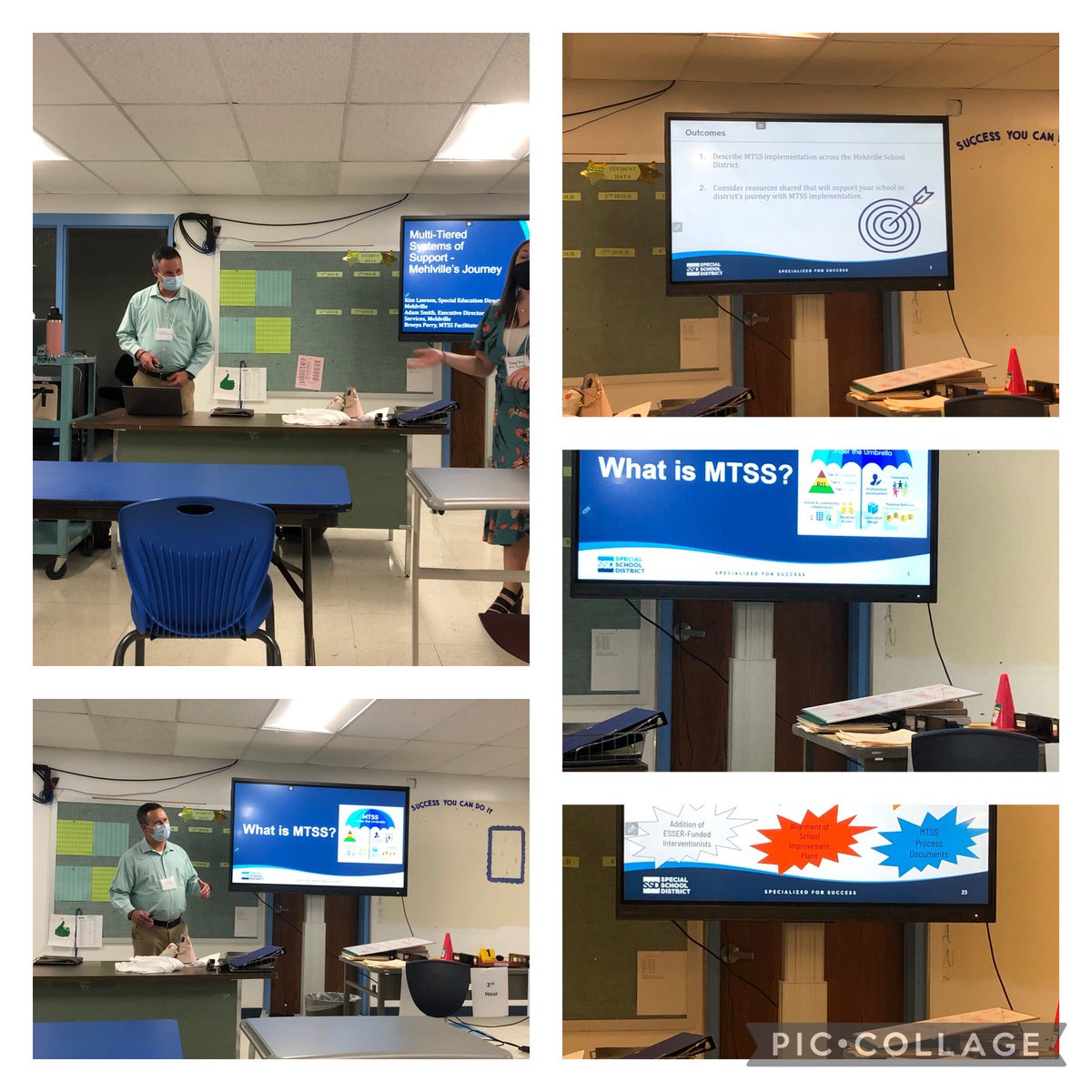 Principal_RES's tweet photo. A fantastic presentation today by @kalm71, @AWSmith_MSDR9, and @BreeyaPerry about the collaboration between @MehlvilleSD and @SSDStLCo in implementing MTSS in our district. I appreciate their leadership, guidance &amp; support in the journey. @RogersElem https://t.co/BqQFrJPRZB