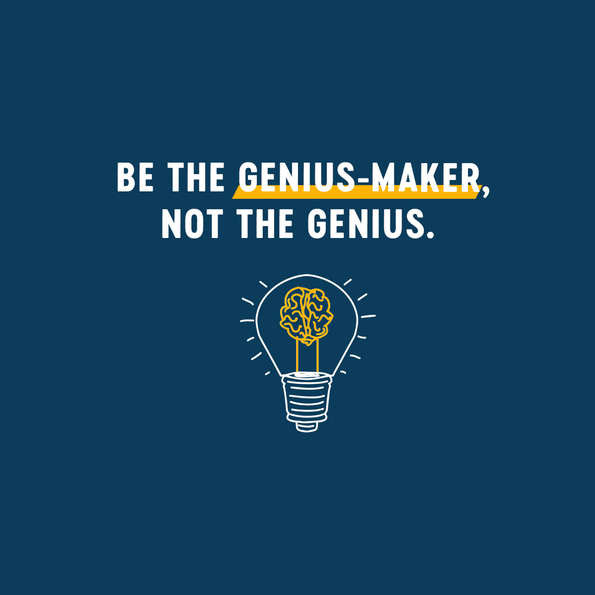 The problem with a genius mentality is that the focus is on your own #intelligence. Instead, leaders should use their intelligence as a tool rather than a weapon. Amplify the capability of those around you and watch the #Multiplier effect unfold.