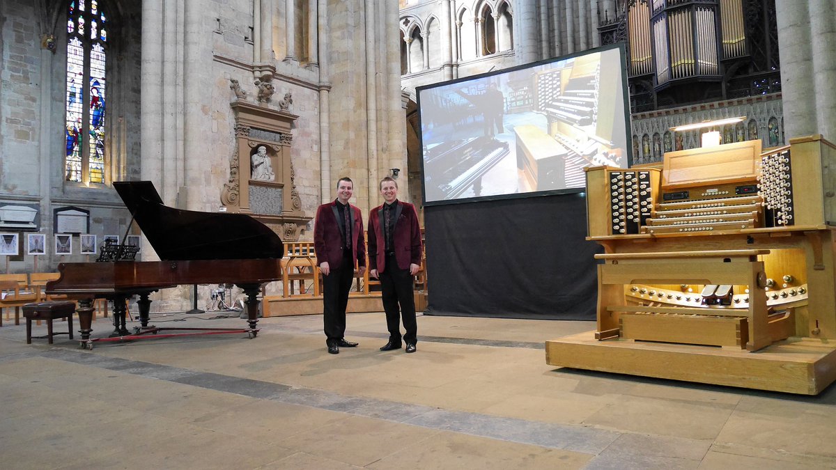 We had such a special evening performing piano &amp; organ duos to a full Ripon Cathedral <a href="/riponcathedral/">Ripon Cathedral</a> including the premiere of Tom's animation "A Cathedral's Story" - the perfect way to spend Tom's birthday!
