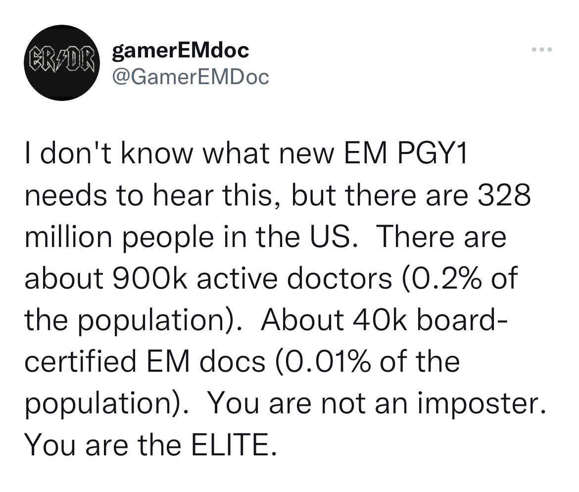 Reminder for those of you about to start your PGY1 year…