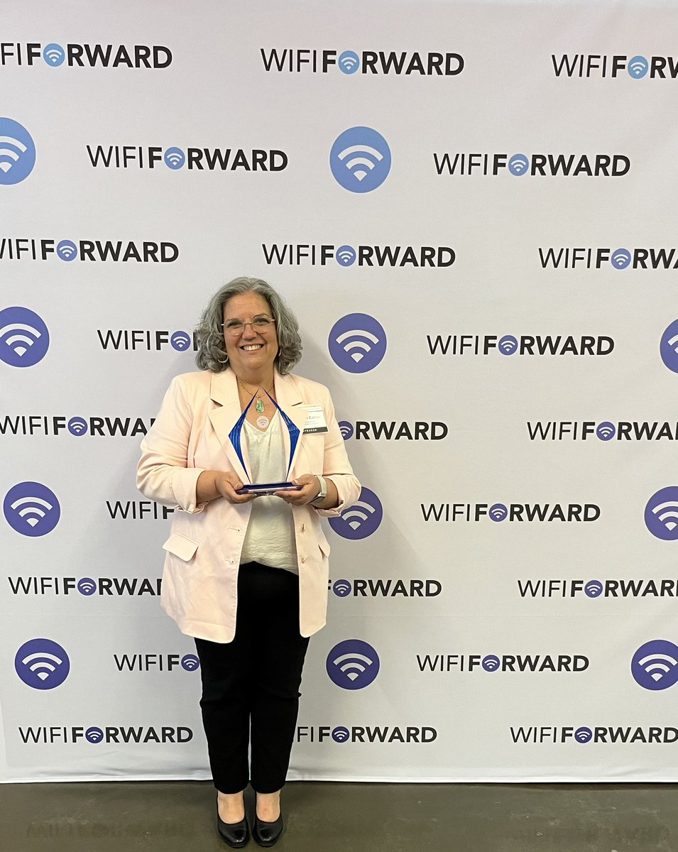 GovWaste's tweet photo. Thank you to @WifiForward for recognizing @dcolliercagw as a Wi-Fi Policy Champion for her efforts on unlicensed #spectrum with their annual #WiFiAtWork Award. https://t.co/gtRbRodVkw