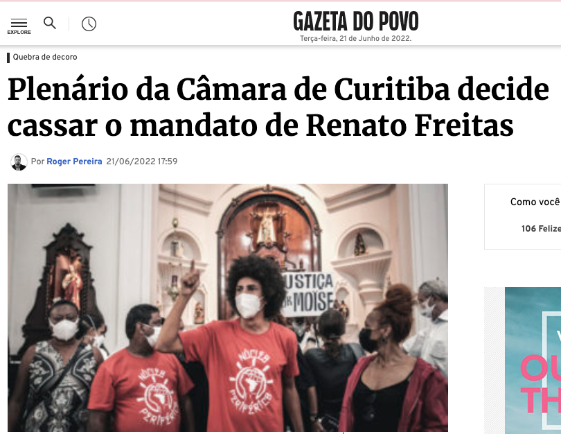 Invadir igreja é quebra de decoro e crime! Grande dia. 👍