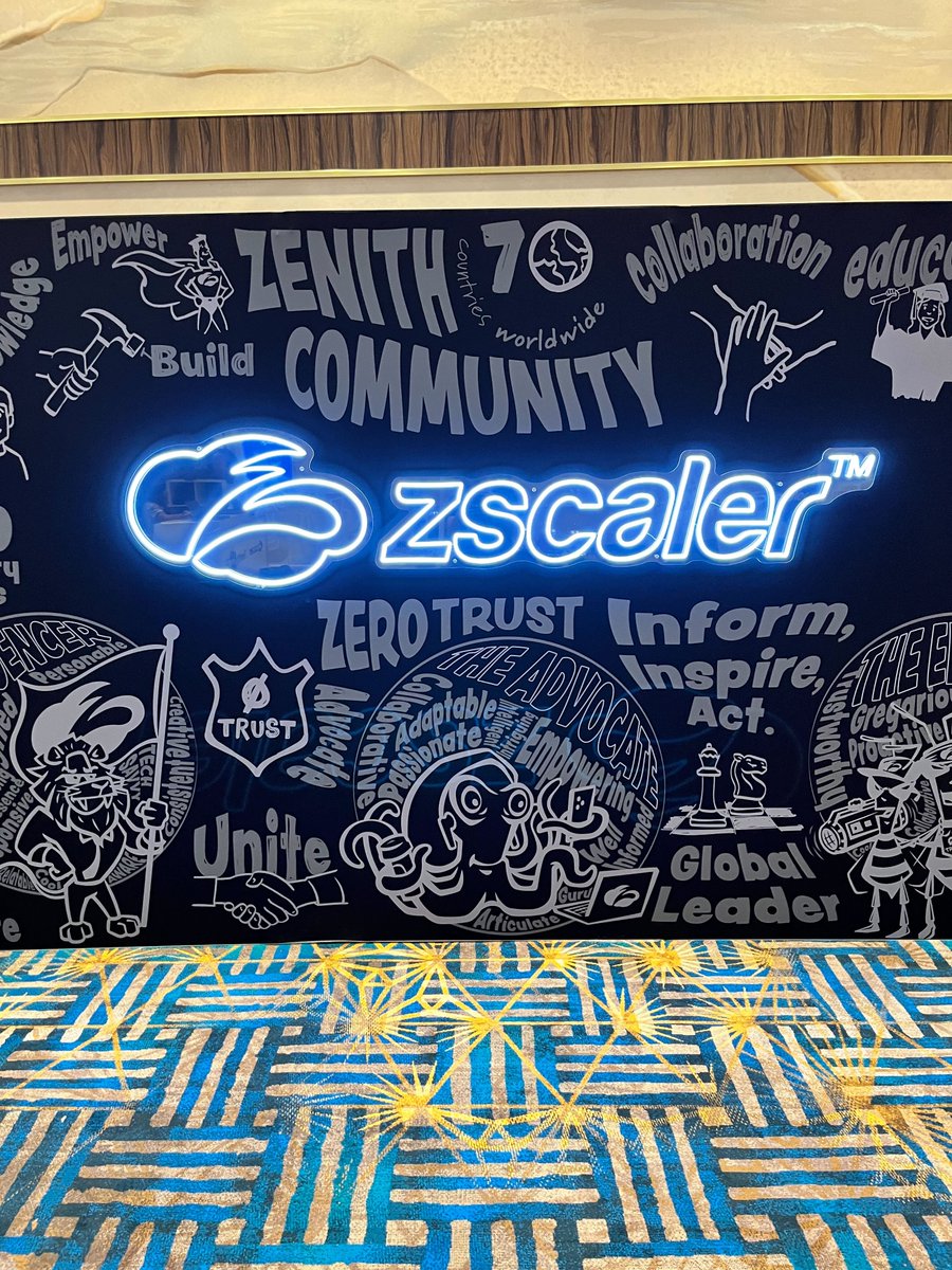 zscaler's tweet photo. Inform, inspire, act. Join the Zenith Community and visit the booth experience at #ZenithLive2022. Take a selfie at the social media wall and post using #ZCommunity to win a cool T-shirt of your choice. https://t.co/S4FF1zka1L