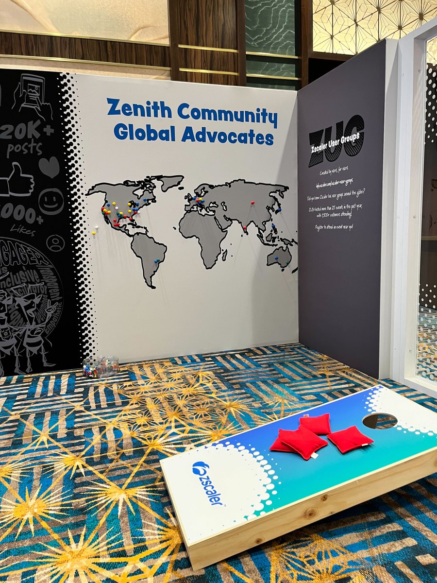 zscaler's tweet photo. Inform, inspire, act. Join the Zenith Community and visit the booth experience at #ZenithLive2022. Take a selfie at the social media wall and post using #ZCommunity to win a cool T-shirt of your choice. https://t.co/S4FF1zka1L
