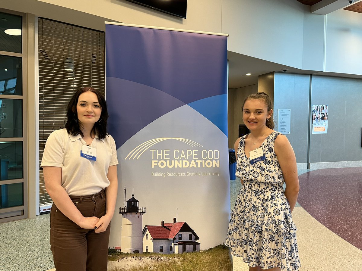 UCTguidance's tweet photo. UCT Class of 2022 graduates Katie and Alexis were honored tonight at The Cape Cod Foundation’s 2022 Scholarship Social at Cape Cod Tech. @GreeleyUCT https://t.co/S5G8kpXFoH