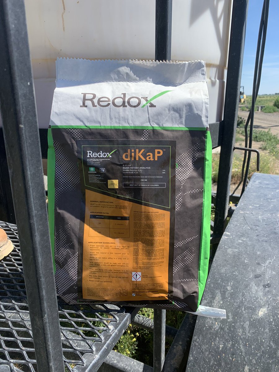 First day of summer, finally getting some diKaP on alfalfa after first cutting.