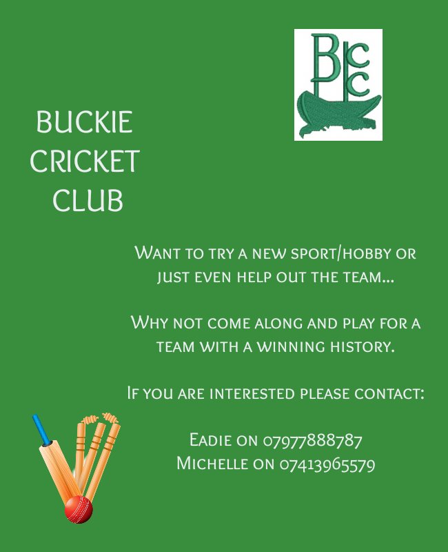 Buckie Cricket Club (@buckiecc) on Twitter photo 