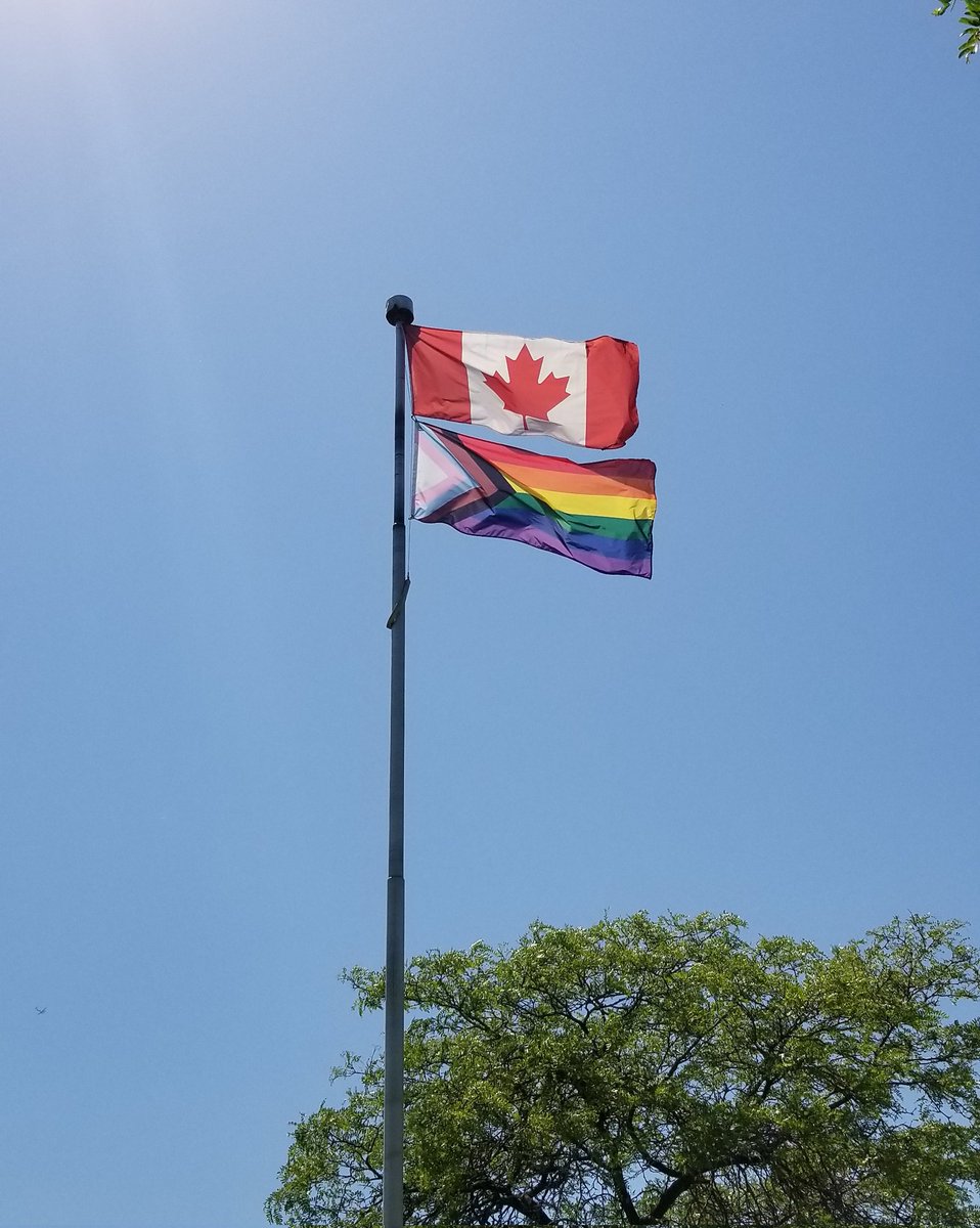 K students noticed the Pride flag on the pole which led to an inquiry about flags and what they represent. 'I made the love flag!' @marham99 @LC2_TDSB