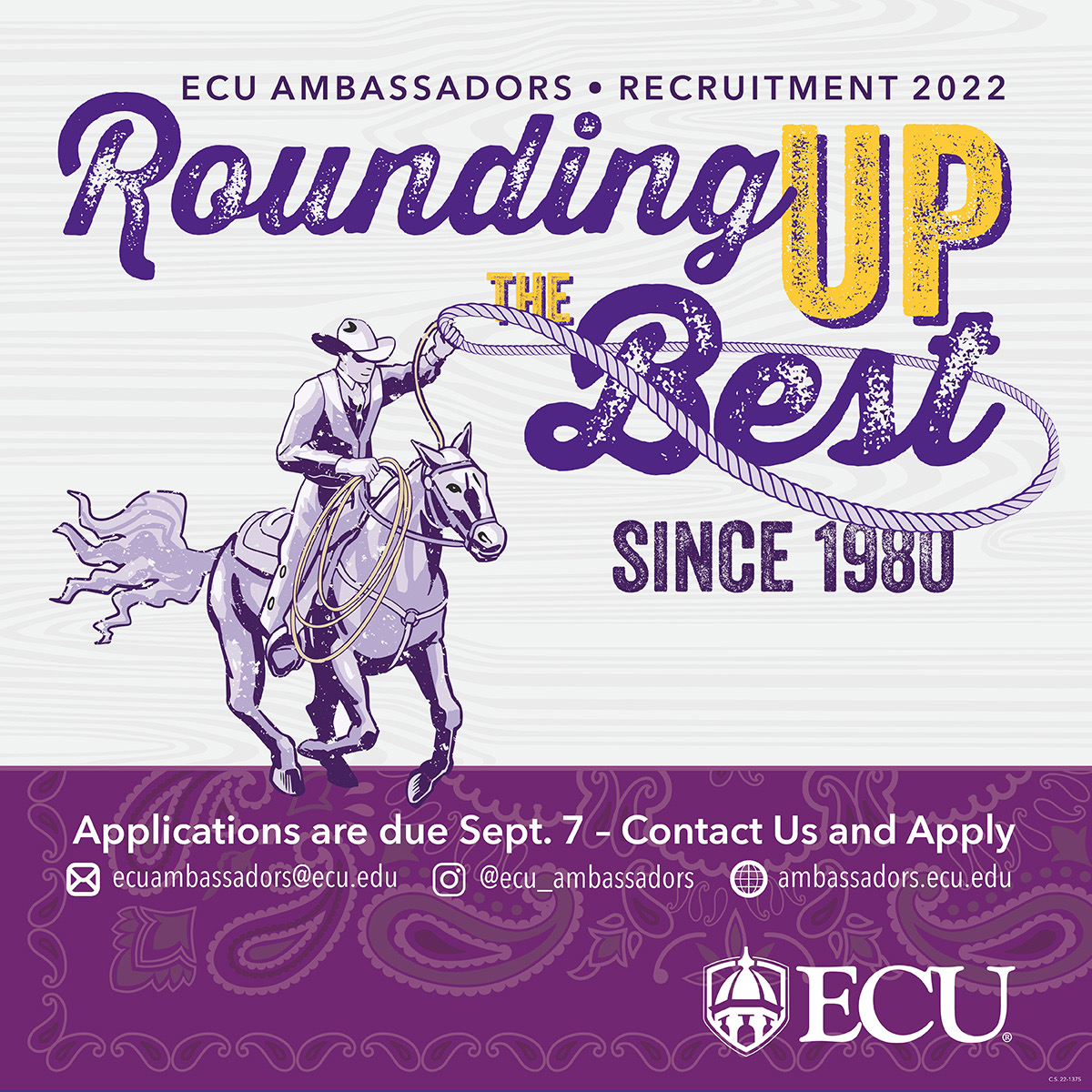 Interested in joining our amazing organization? Applications are open NOW!! Apply using the link in our bio or by clicking on the link below! We can't wait to meet you all!

Apply Here: engage.ecu.edu/organization/e…