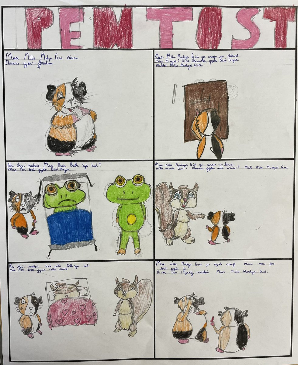 SullyPS's tweet photo. After reading the Welsh book ‘Wil Wiwer’, #spsyear4 created characters and wrote their own stories in Welsh. Ardderchog!! #SPSLLC @CSC_Cymraeg https://t.co/flBbAjGRZP