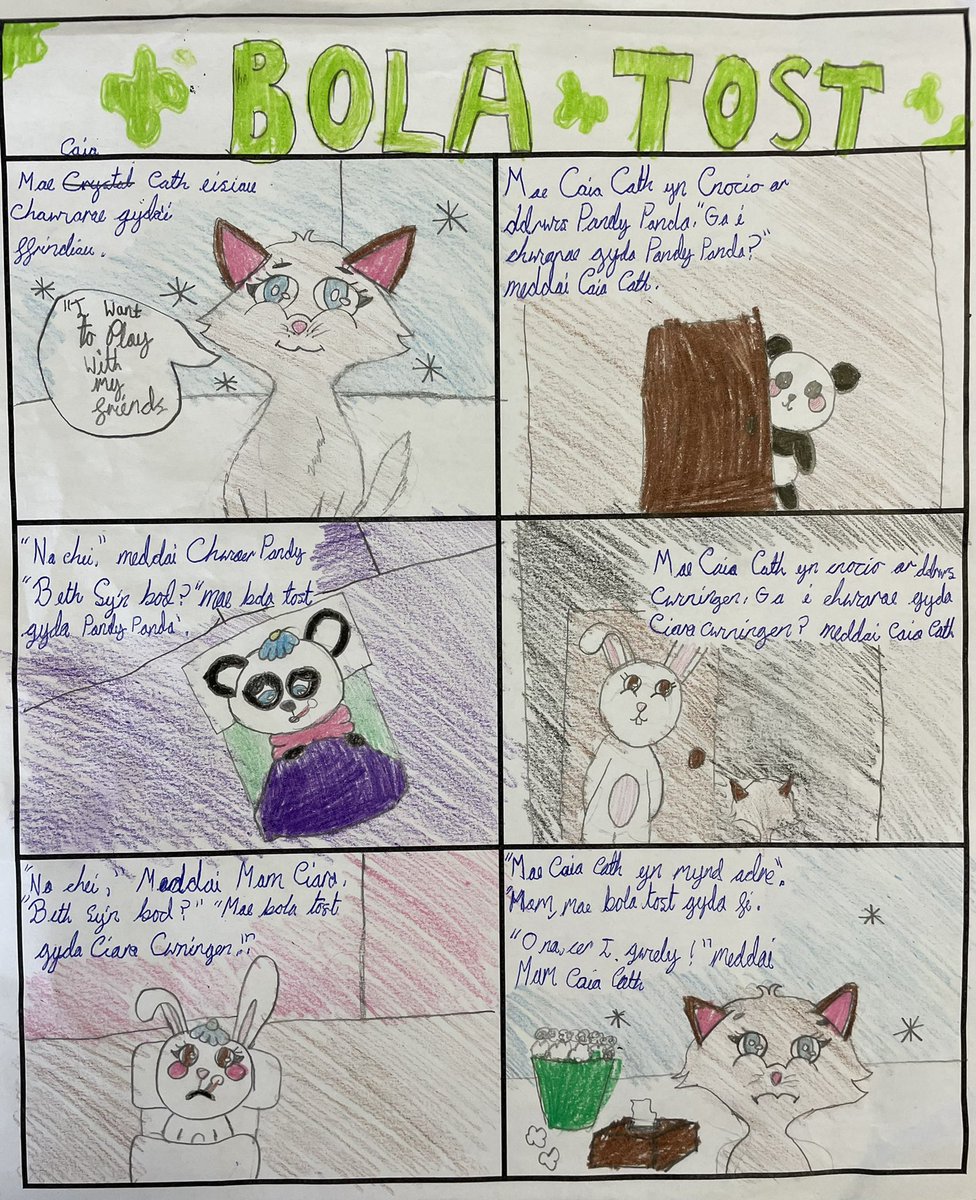 SullyPS's tweet photo. After reading the Welsh book ‘Wil Wiwer’, #spsyear4 created characters and wrote their own stories in Welsh. Ardderchog!! #SPSLLC @CSC_Cymraeg https://t.co/flBbAjGRZP