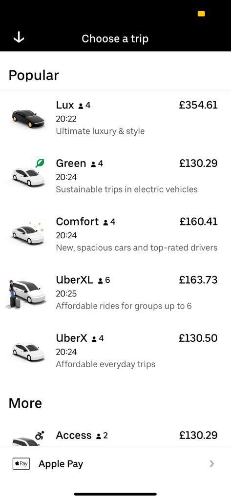 Really need more sensible surge price caps from <a href="/UberUK/">Uber UK</a> during crisis moments like todays rail strikes. Typically a £50 fare for me from Gatwick to London. This is insane.