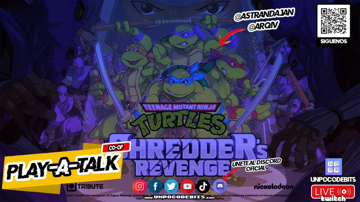 ikigaitraveljpn's tweet photo. Vuelven los #PlayATalk en Co-Op con Tortugas Ninja, quién se quiere unir En el próximo stream de https://t.co/SYNVyHsuRR 🔥
Junto a @arqiv y @AstranDajan https://t.co/nl37t0xoeh
