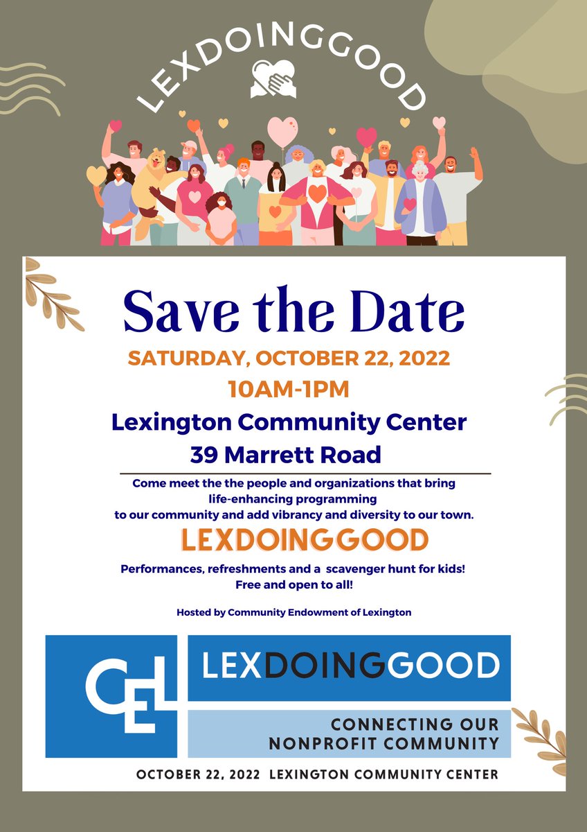 We're so excited to invite you to LexDoingGood, our first-ever community event! #Lexingtonma #LexDoingGood #artsandculture #environment #nonprofits Follow us <a href="/LexEndowment/">Community Endowment</a>, Instagram @LexDoingGood foundationmw.org/give/town-fund…