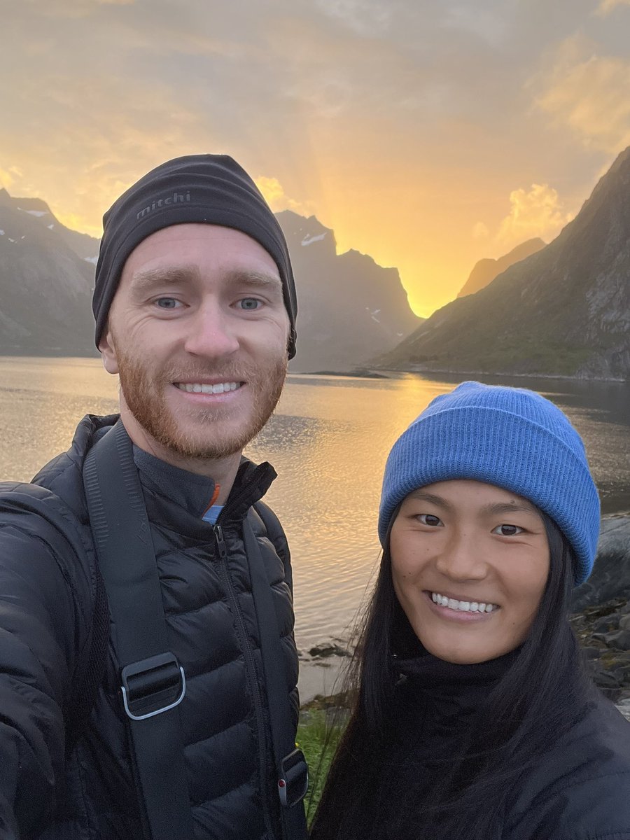 ClaireandPeter_'s tweet photo. Day 109 - Norway. This photo was taken at midnight https://t.co/C5jnhLIYU4