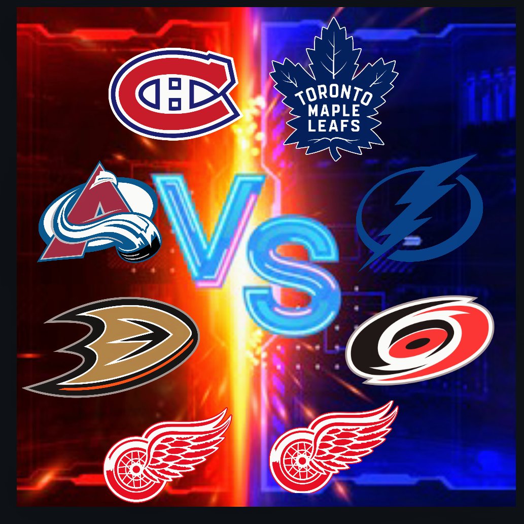 Pour l'instant ça donne 

Team Nul 🤢
@Colorado_AVS_FR 
<a href="/CanadiensInfos/">Canadiens Montréal</a> 
<a href="/AnaheimDucksFr/">Anaheim Ducks France</a> 
<a href="/DetRedWingsFr/">Detroit Red Wings France</a> 

Team Gros BG 💪
<a href="/BoltsFrance/">Bolts France ⚡🏒🇨🇵</a> 
<a href="/LeafsForeverFR/">Toronto Maple Leafs Nation France</a> 
<a href="/hockeytown_fr/">Red Wings de Detroit FR</a> 
<a href="/LeBonZorba/">Basterclass</a>