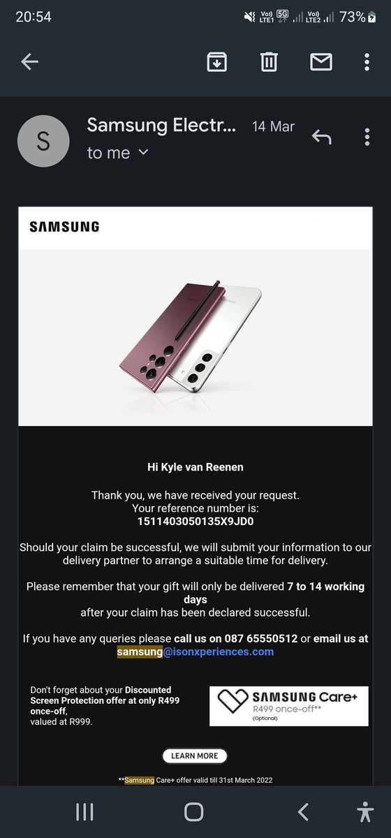 kvanreenen's tweet photo. @SamsungMobileSA This has been going on SINCE MARCH https://t.co/y1w7QSQK1U