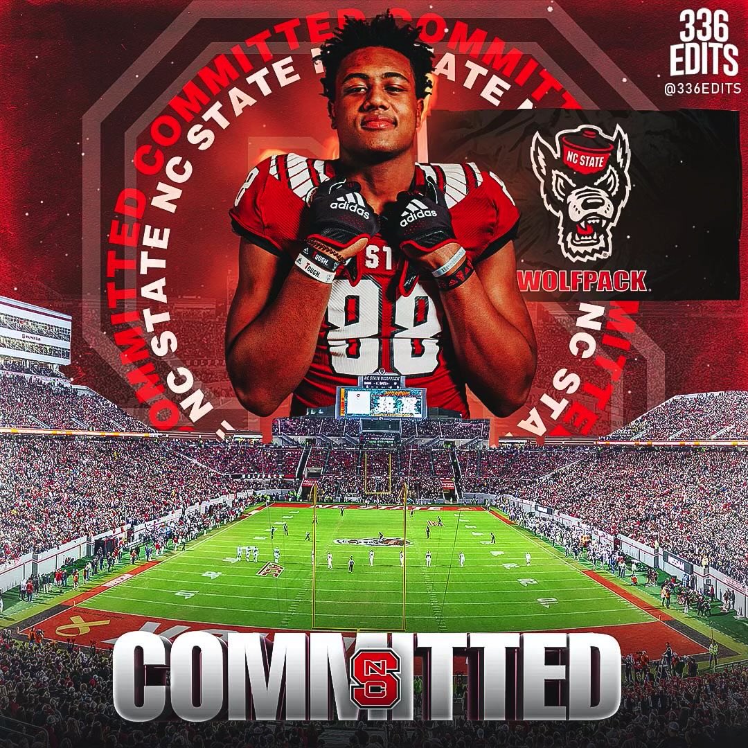isaiah_shirley's tweet photo. Committed!!! So thankful to God and everyone who has helped me reach this point! Let’s go Pack🐺🐺 @StateCoachD @coachwiles @RuffinMcNeill @CoachSanders14 @31_CoachFAL @PackFootball @MichaelClarkPP @JaceyZembal @336edits @PerfectEffort14 @CoachThomas4 #AGTG https://t.co/d82MSaVTpk
