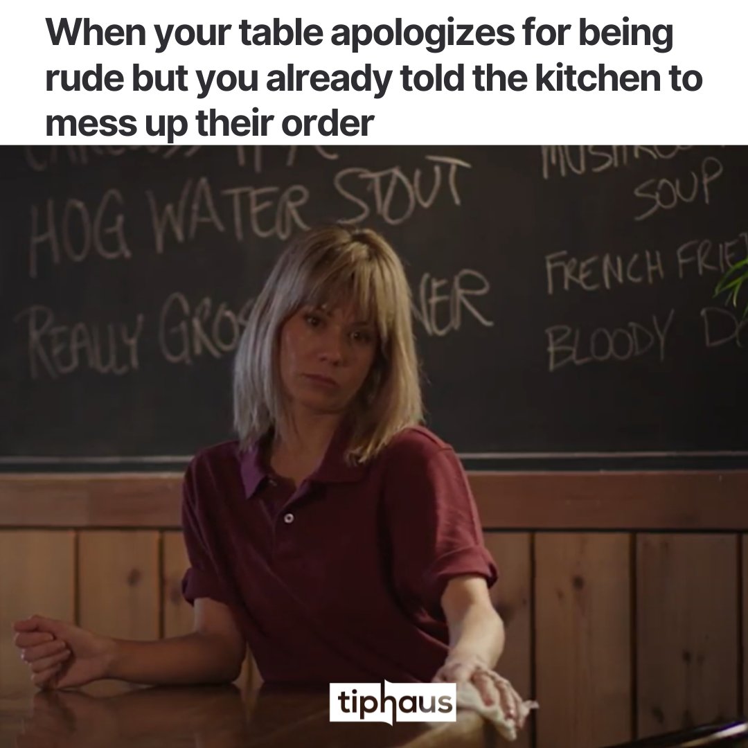 TipHaus's tweet photo. Be kind to your server folks!
.
.
.
.
.
.
#restaurantproblems #serverproblems #tiporgohome #restaurantindustry #serverlife https://t.co/V5Fbbz822X