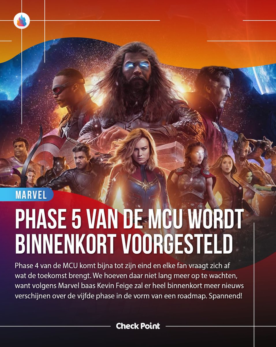 CheckPointBE's tweet image. Wat verwachten jullie van het nieuwe hoofdstuk van Marvel?