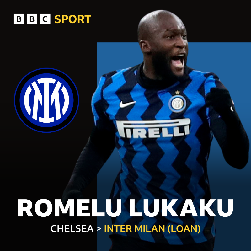 BBCSport's tweet photo. It's done! 

Chelsea have agreed to loan Romelu Lukaku back to Inter Milan.

#BBCFootball #CFC