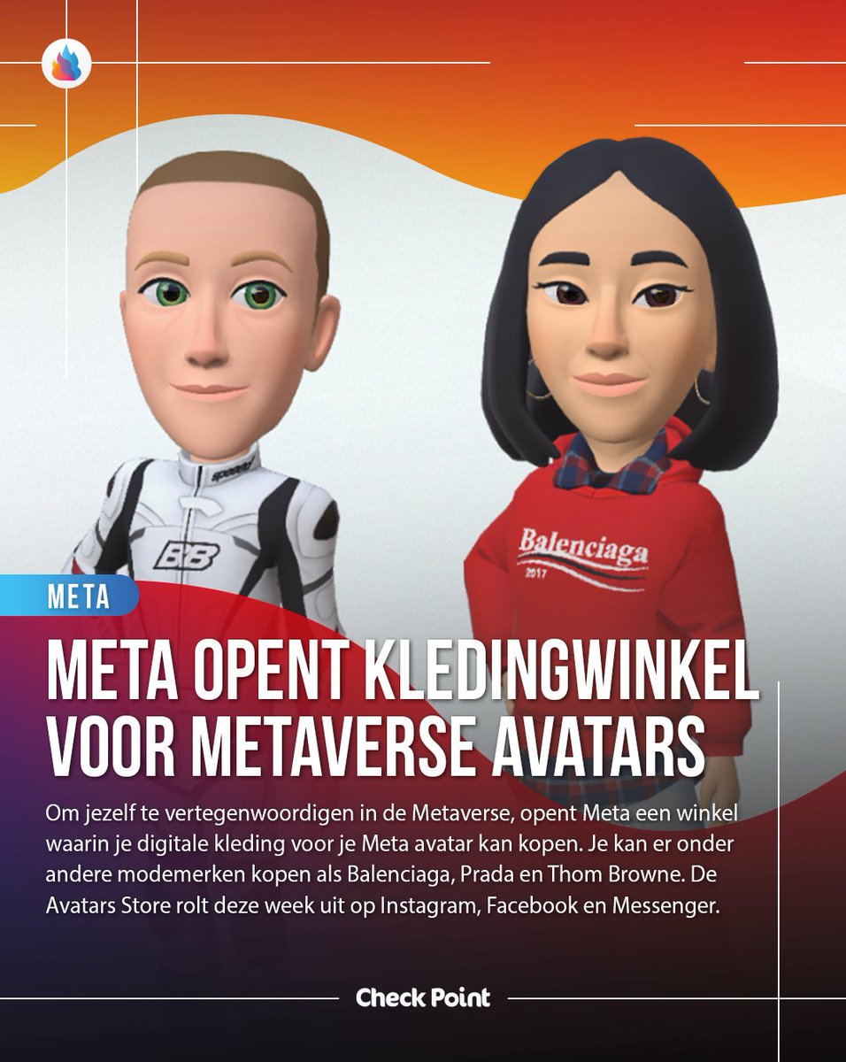 CheckPointBE's tweet image. Hopelijk komt Zeeman ook met een collectie voor de Metaverse...