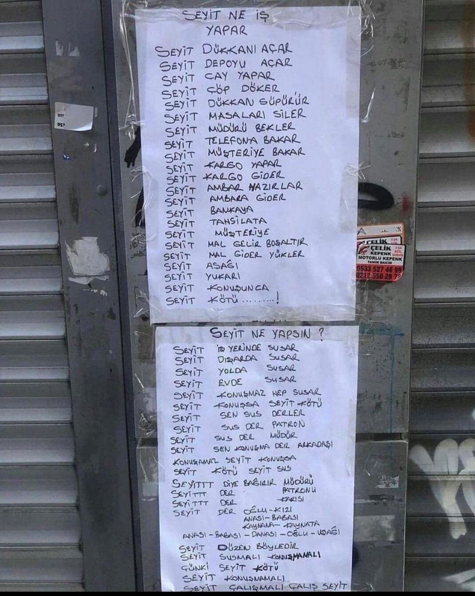 Şu listeyi bana atmayın artık mahvederim sizi