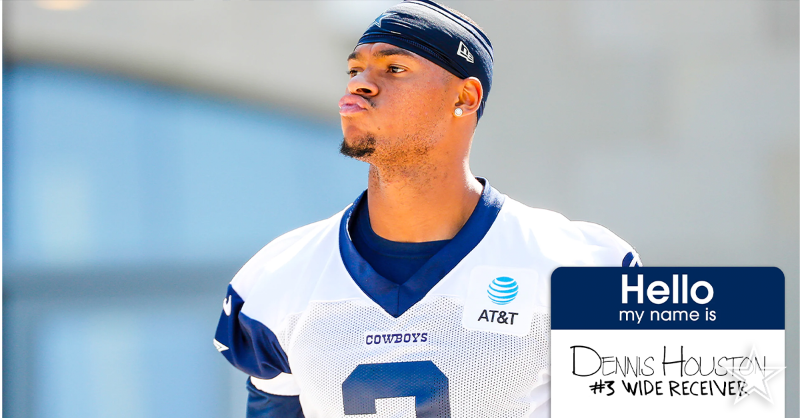 dallascowboys's tweet photo. With a name like Houston, who grew up in San Antonio, it’s only fitting that Dennis Houston tries to land an NFL job in Dallas, showcasing his talents at wide receiver.

Role Call | #DallasCowboys