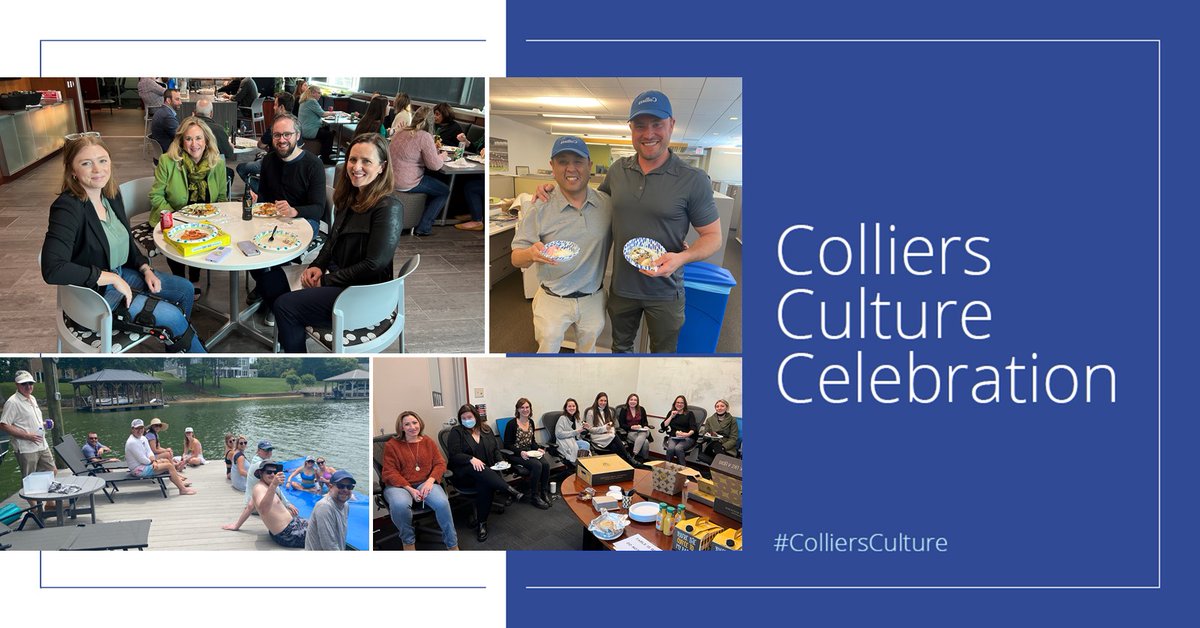 Colliers's tweet photo. This week we kicked off our #ColliersCulture Celebration, recognizing our teams’ resilience and ability to maintain the values that drive our success. Stay tuned to see how all our offices around the U.S. are getting together and celebrating. Inspiring! https://t.co/yxLI6nFpfr