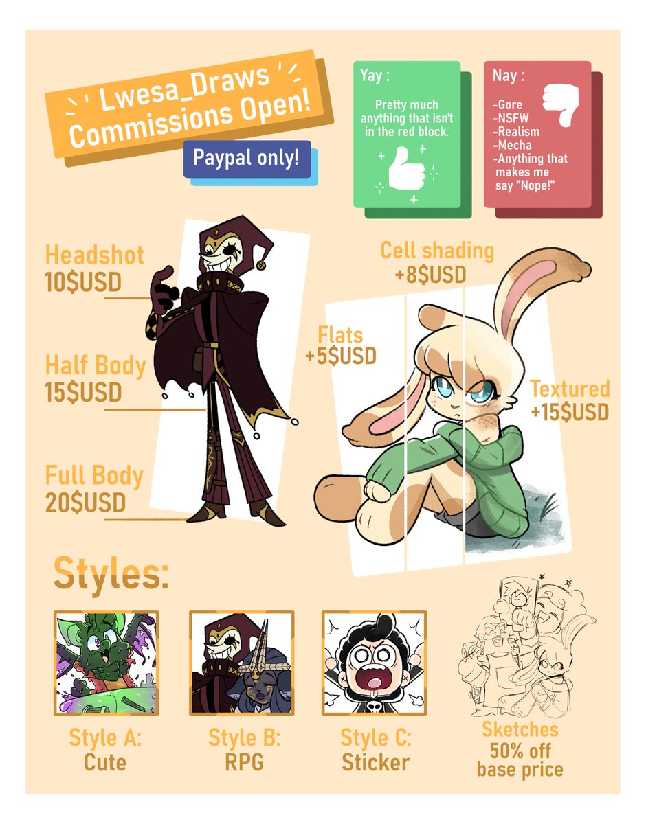 lwesa_draws's tweet image. Just gonna drop this commission poster right here thank you ✨