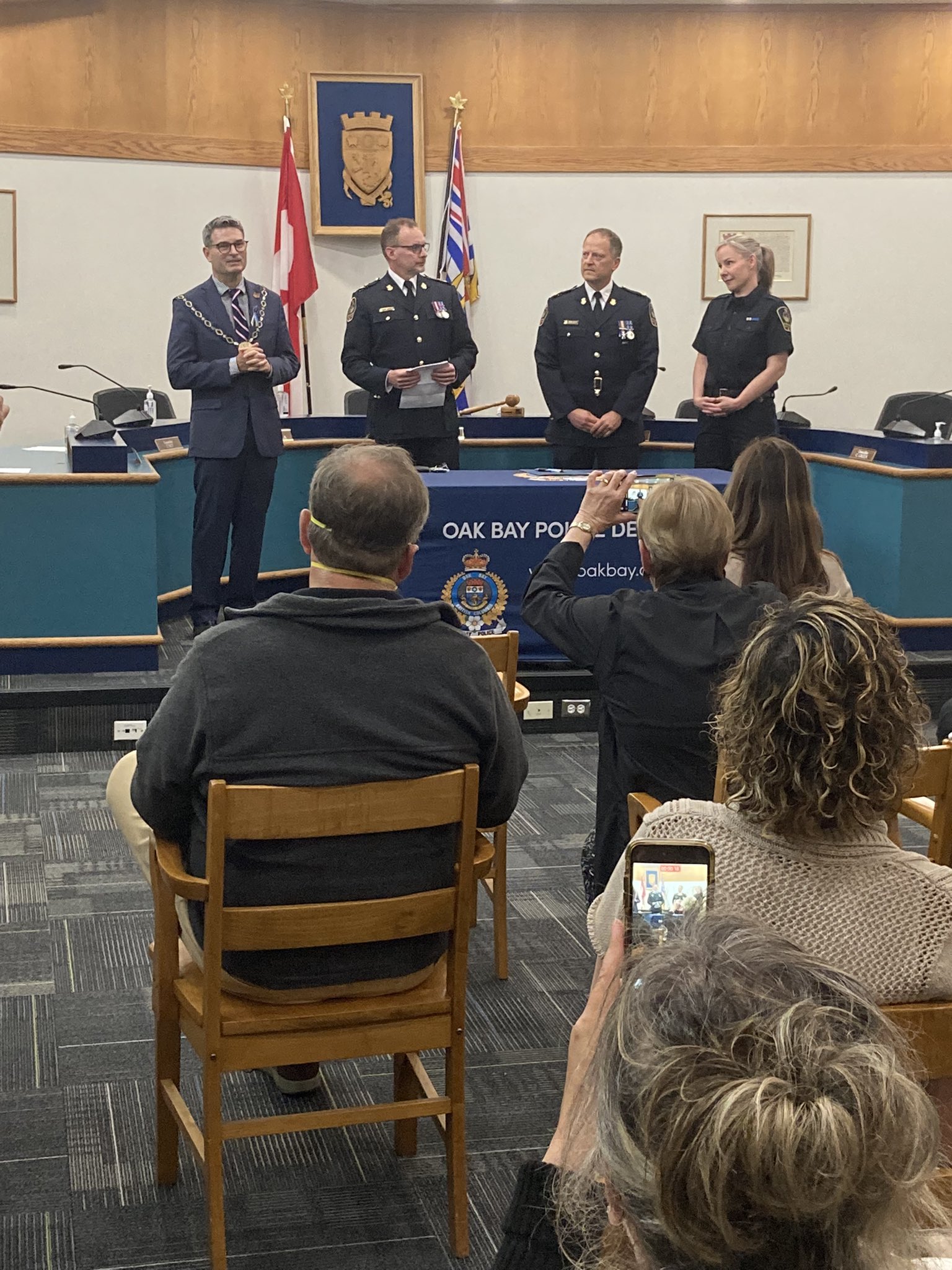 OakBayFire on Twitter "Congratulations to the new Deputy Chief of Oak Bay Police! Well done