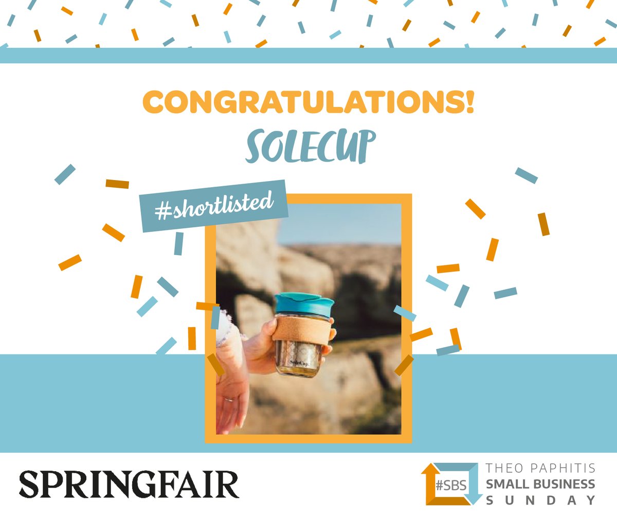 Congratulations <a href="/thesolecup/">SoleCup</a>!! You’ve been shortlisted in the #SBS X Spring Fair competition. You are still in the running to win 1 of the 12 stands in the #SBSPavilion at #SpringFair 2023!

#SBSwinnershour