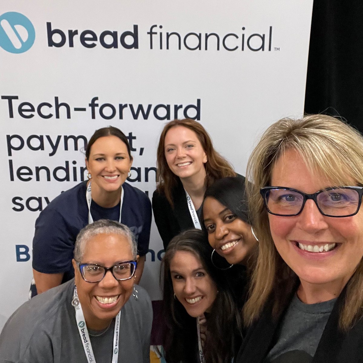 BreadFinancial's tweet photo. Smile for the camera! 📷 It’s #NationalSelfieDay and we’re getting the party started by sharing some fabulous pictures of our associates. #LifeAtBreadFinancial https://t.co/XkvOXyWuN4