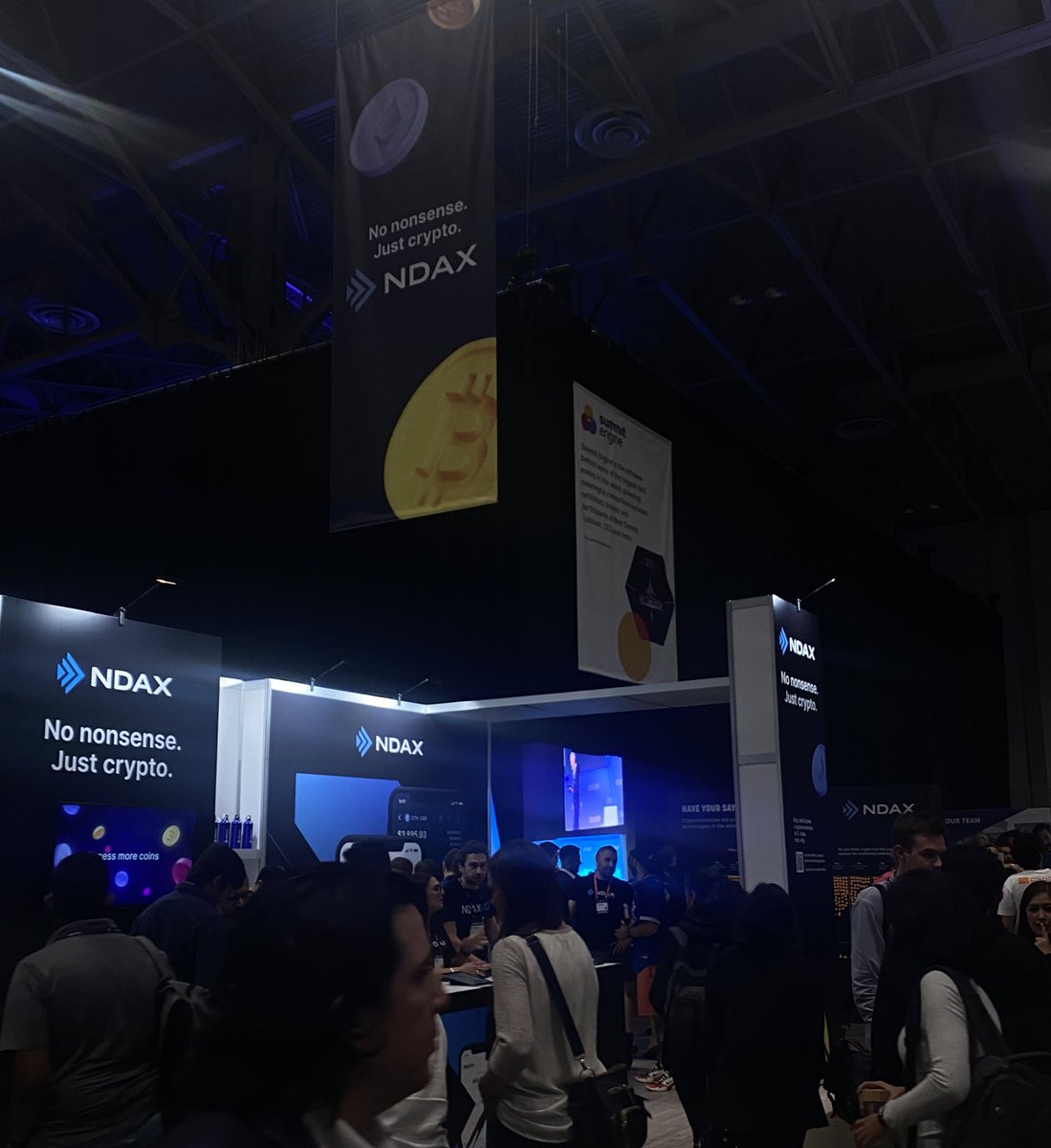 Stopped by the <a href="/ndaxio/">Ndax</a> booth at <a href="/CollisionHQ/">Collision Conf</a>! Stand #E216, check it out! 🚀 cc:<a href="/TalkShopMedia/">Talk Shop</a> <a href="/aliclarke/">Ali Clarke</a> <a href="/alexxhammill/">Alex Hammill</a>